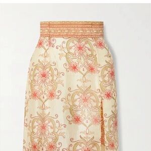 Savannah Morrow The Ahimsa Printed Silk-Dupioni Mini Skirt XXS NWT